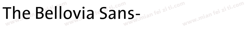 The Bellovia Sans字体转换